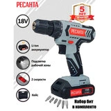 Дрель-шуруповерт аккумуляторная Ресанта ДА-18-2ЛК - фото 2