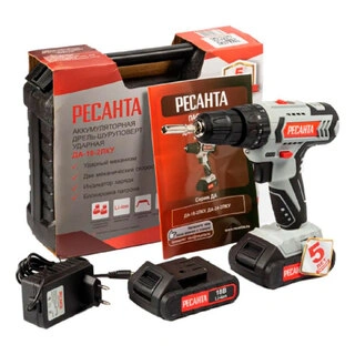 Дрель-шуруповерт аккумуляторная Ресанта ДА-18-2ЛК-У