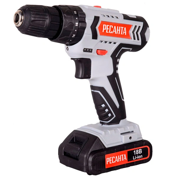 Дрель-шуруповерт аккумуляторная Ресанта ДА-18-2ЛК-У