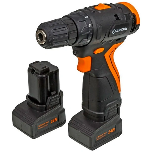 Дрель-шуруповерт аккумуляторная Вихрь ДА-24Л-2К/Б - фото 3