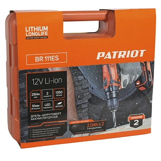 Дрель-шуруповерт аккумуляторная Patriot BR 111 ES