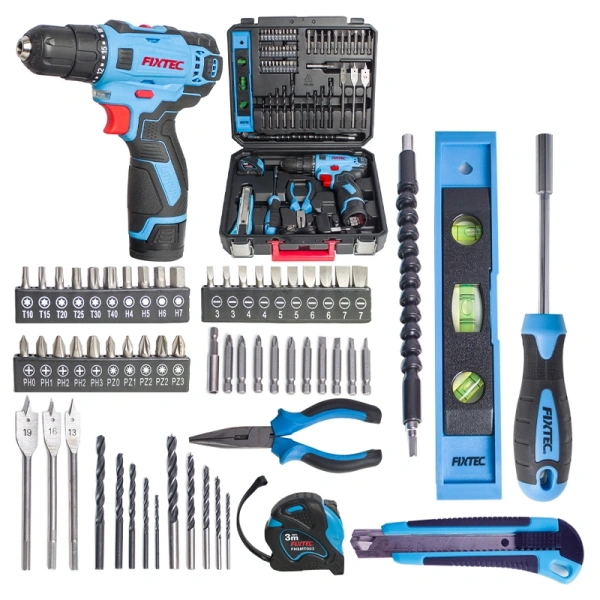 Набор инструментов + шуруповерт Fixtec FCD1207K60 - фото 2