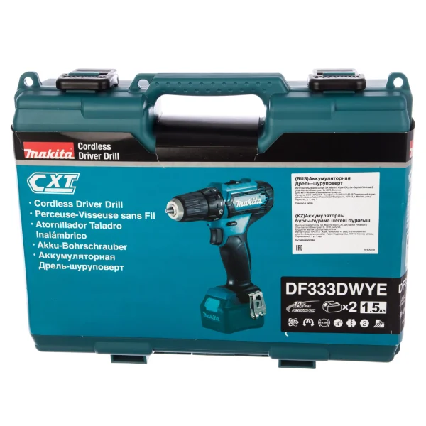 Дрель-шуруповерт Makita DF333DWYE - фото 7