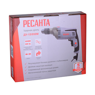 Дрель ударная Ресанта ДУ-15/950М
