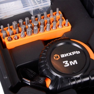 Дрель-шуруповерт с набором инструментов Ресанта ДА-12Л-2КН