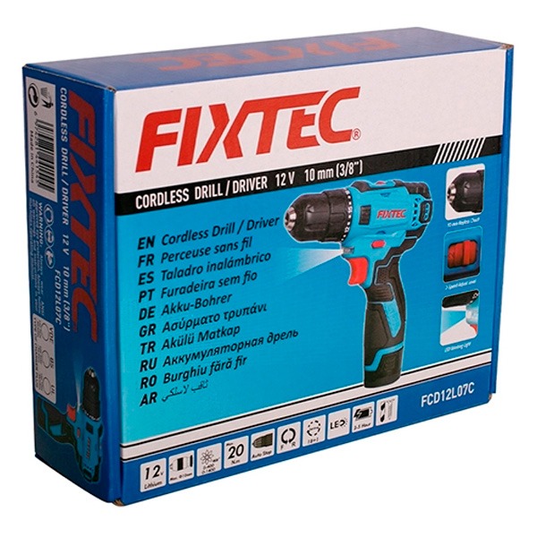 Дрель-шуруповерт FIXTEC FCD12L07C - фото 6