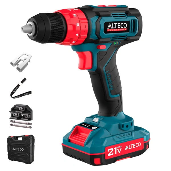 Дрель-шуруповёрт аккумуляторная ударная Alteco CID 21-35