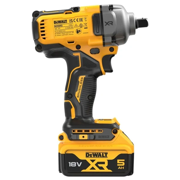 Гайковерт ударный аккумуляторный DeWalt DCF892P2T-QW - фото 3