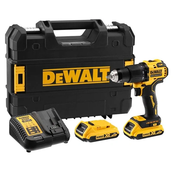 Дрель-шуруповерт аккумуляторная DeWALT DCD709D2T-QW