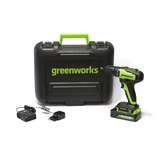 Дрель-шуруповерт аккумуляторная Greenworks 3704007UA, 24V, c 1хАКБ 2 Ач и ЗУ в кейсе 3704007UA - фото 6
