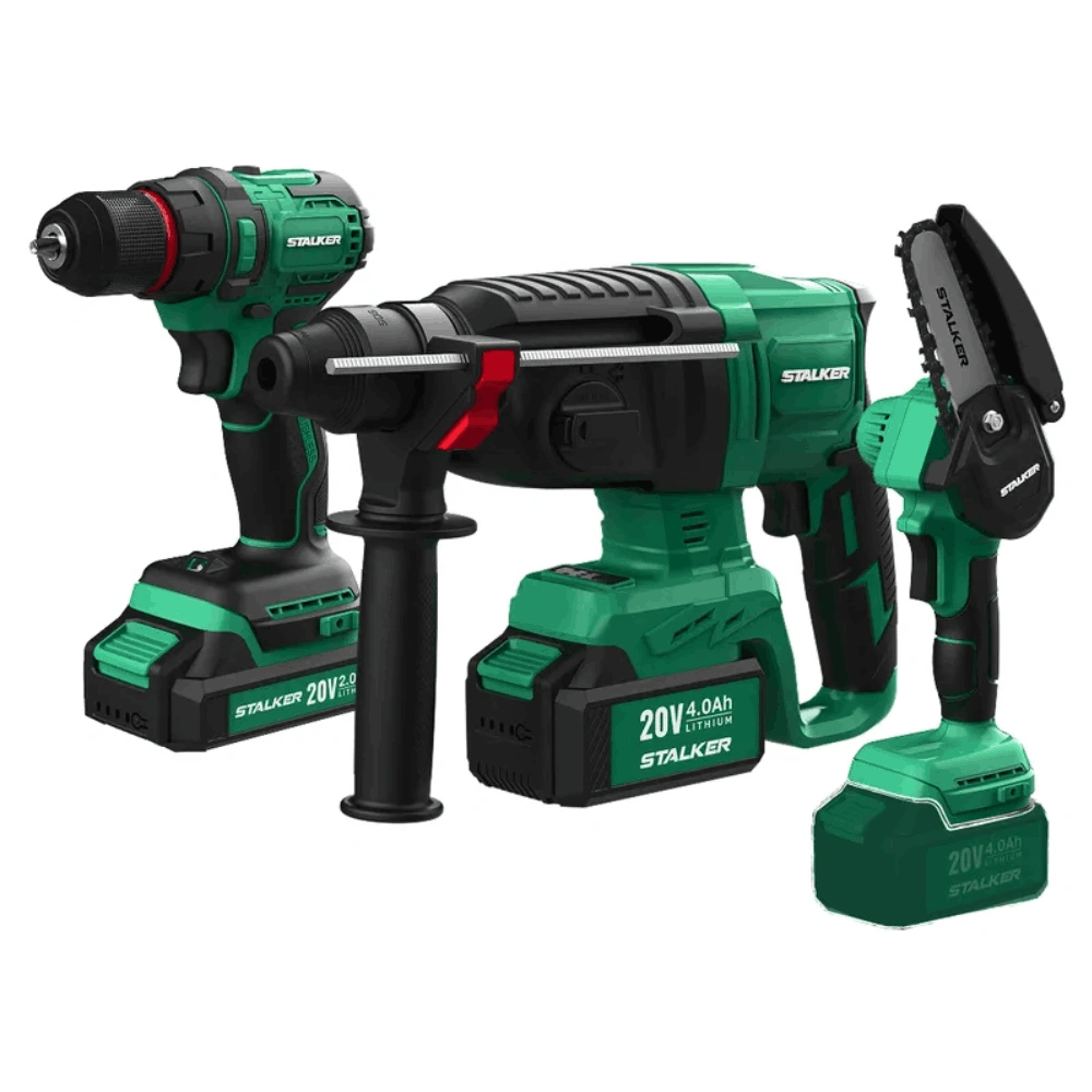 Набор аккумуляторного инструмента STALKER Набор аккумуляторного инструмента STALKER Kit (MC20-10 Li B+D20 Li+RH20 Li BL)