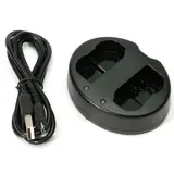 Зарядное устройство PowerPlant Dual Canon LP-E6 для двух аккумуляторов DV00DV3924