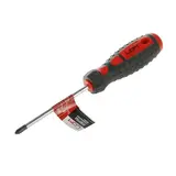 Отвертка крестовая LOM, PH2, 6х100 мм (+), обработка сатин, двухкомпонентная рукоятка 