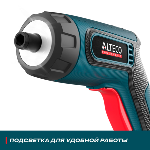 Отвертка аккумуляторная угловая Alteco CSD 4V - фото 4