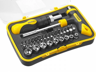 Набор инструментов Stayer 25084-H43 торцевые головки и биты черный-желтый 