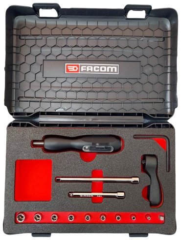 Facom отвертка с насадками динамометрическая A.404J1, 1 шт.  Facom отвертка с насадками динамометрическая A.404J1, 1 шт.