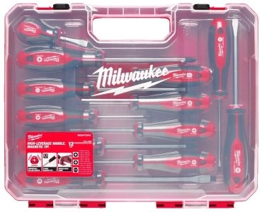 Milwaukee набор отверток с магнитным наконечником, эргономичная ручка High-Leverage 4932472003 набор из 12 