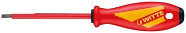 WITTE отвертка диэлектрическая 537022016 SL3х100 мм, 1 шт.  WITTE отвертка диэлектрическая 537022016 SL3х100 мм, 1 шт.