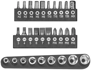 Kolner отвертка с насадками KSDS 4/20/9С 33 шт 