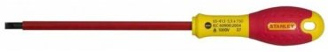 STANLEY отвертка диэлектрическая 0-65-411 SL3.5х75 мм, 1 шт. 