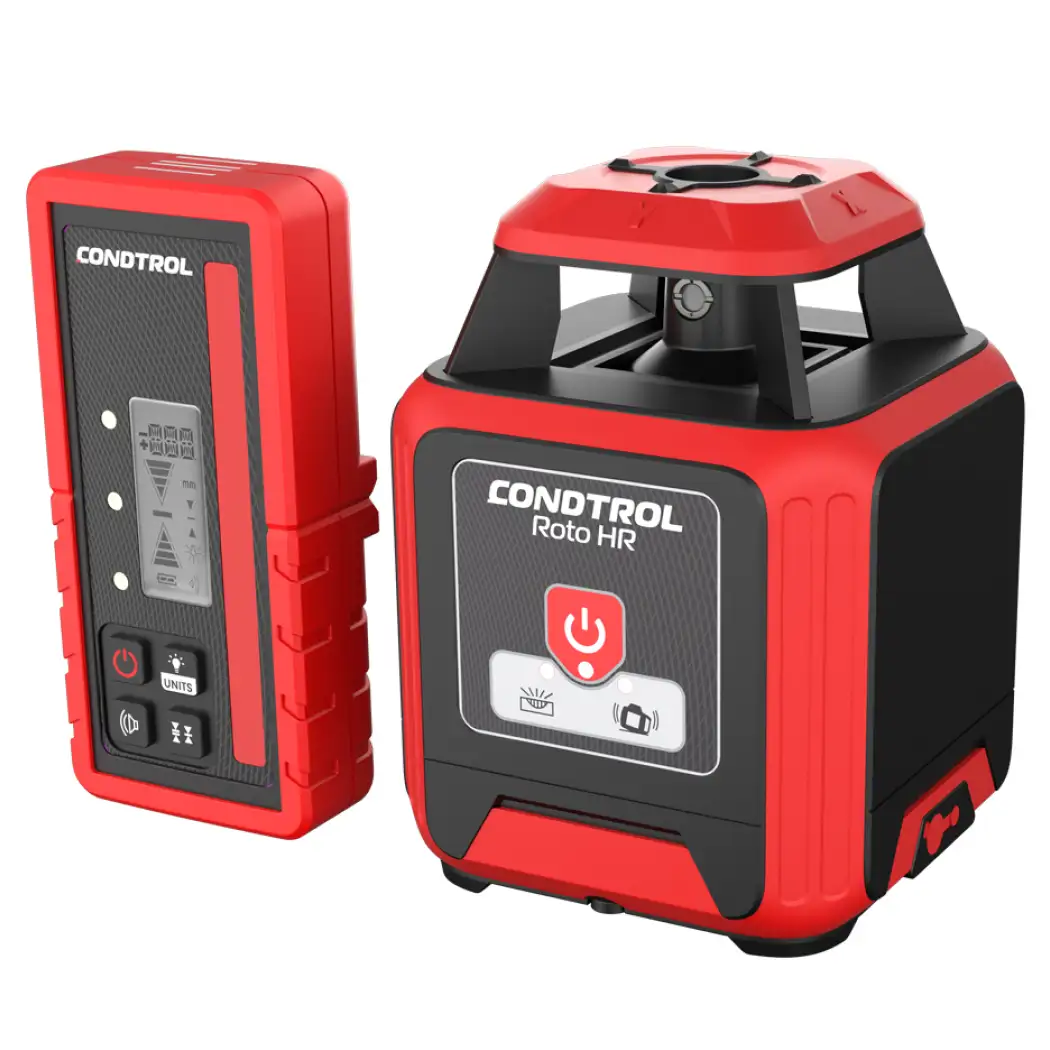 Нивелир лазерный ротационный CONDTROL HR с детектором X-ACTROTO в комплекте 500м 7-2-091  - фото 2