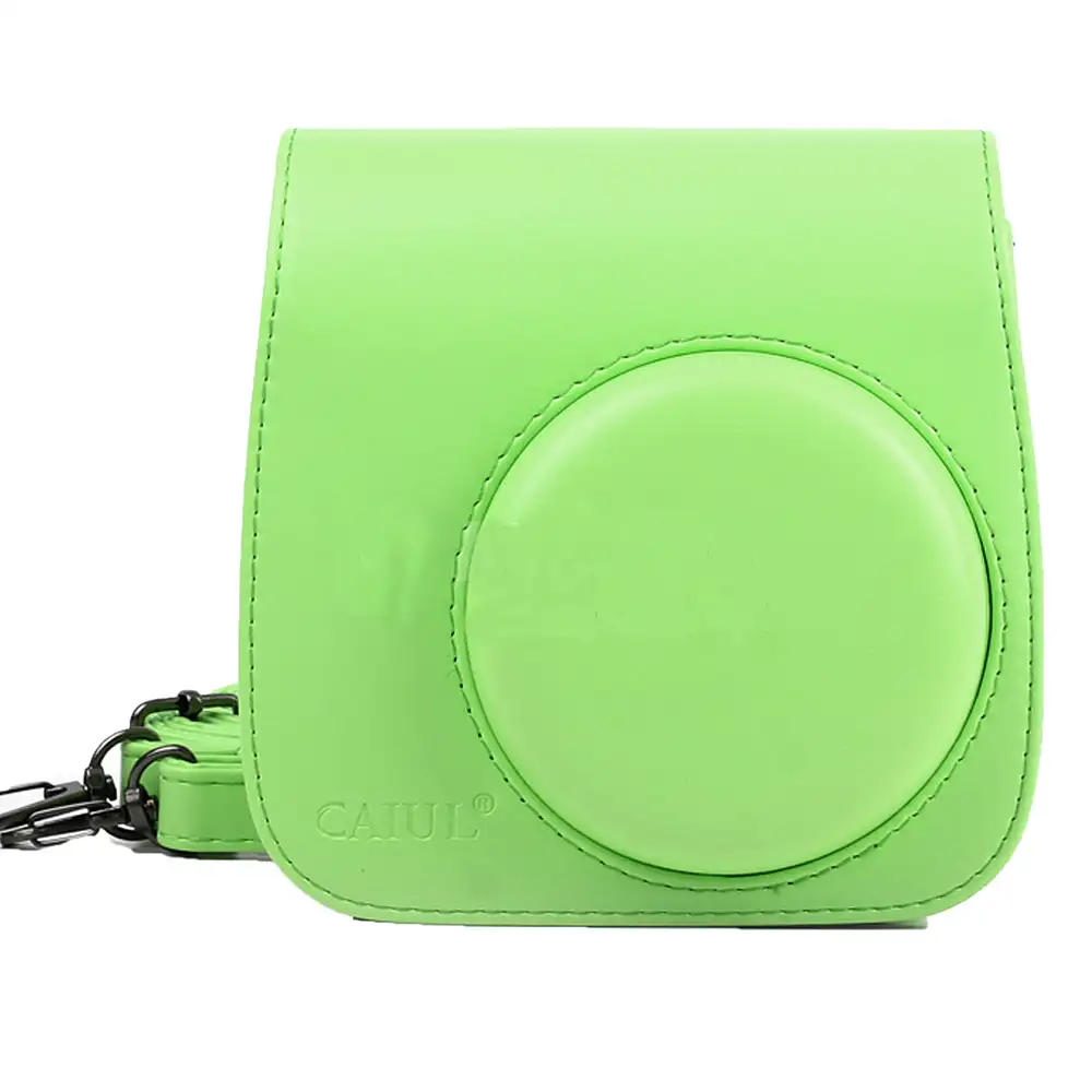 Кожанный чехол Fujifilm Instax mini 9 зеленый лаим (0821-1713C)