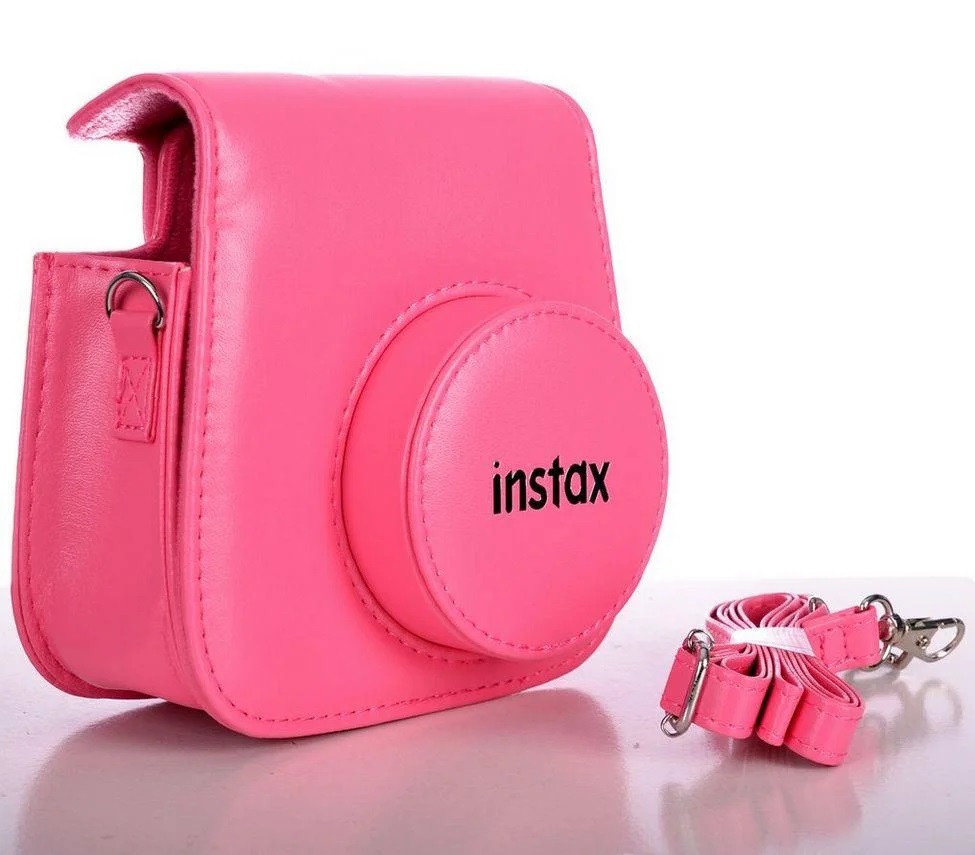 Fujifilm былғарыдан жасалған қап Instax mini 9 қызғылт фламинго (0821-1713D)