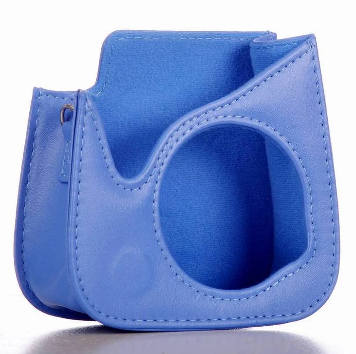 Кожанный чехол Fujifilm Instax mini 9 синий кобальт (0821-1713B) - фото 3