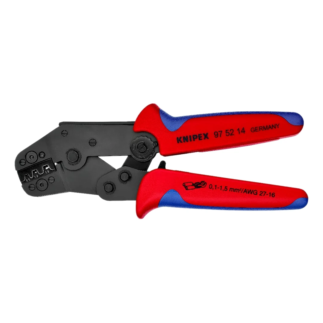 Кримпер (пресс-клещи) KNIPEX укороченная конструкция 0.1-1.5мм² 97 52 14 