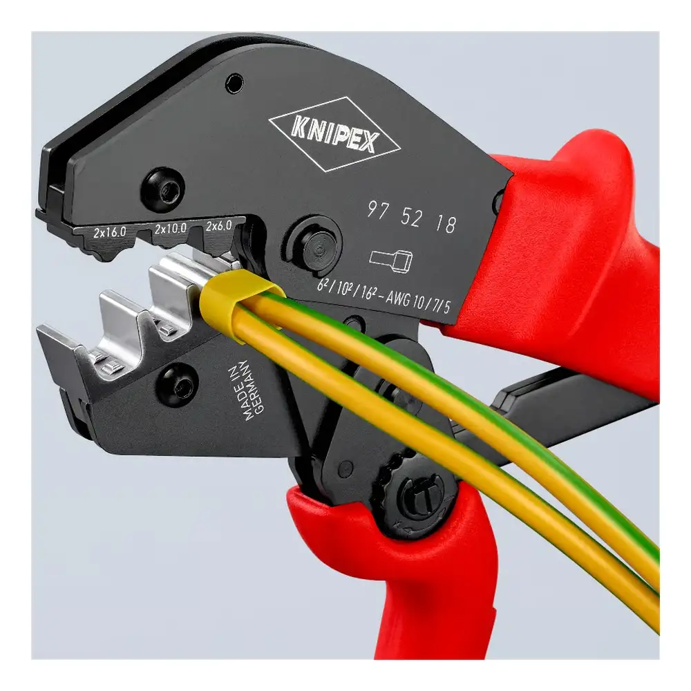 Кримпер для опрессовки НШВИ KNIPEX 2x6/2x10/2x16 мм² 97 52 18  - фото 2