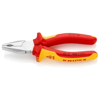 Плоскогубцы KNIPEX комбинированные диэлектрические 160 мм 03 06 160