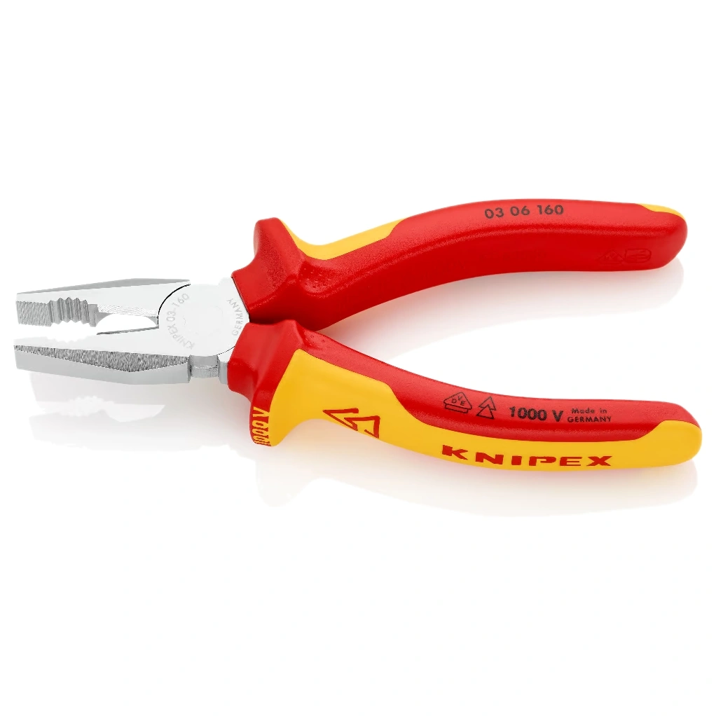 Плоскогубцы KNIPEX комбинированные диэлектрические 160 мм 03 06 160 - фото 2