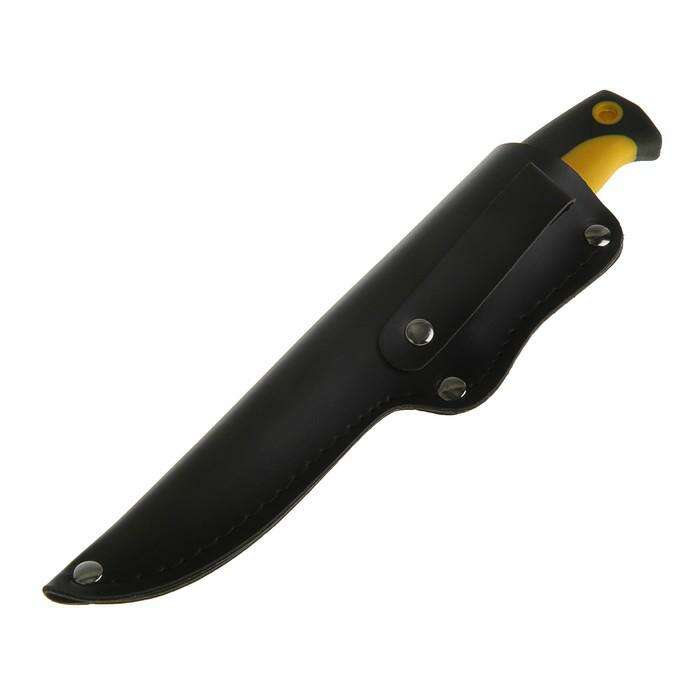 Нож универсальный TOPEX, 120 мм, нержавеющая сталь, с кожанным чехлом 