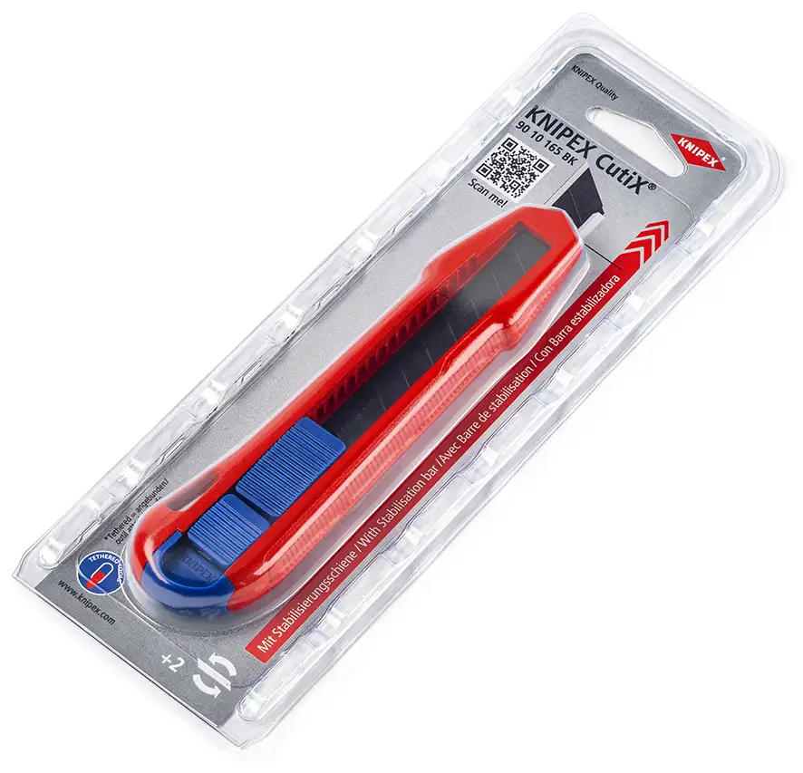 Нож универсальный KNIPEX CutiX 165мм 9010165BK  - фото 3