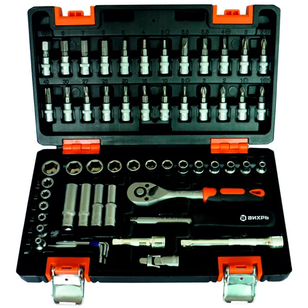 Набор инструментов Вихрь 1/4" CrV 57 предметов