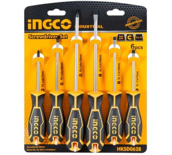 Набор отверток Ingco HKSD0628 6 шт 