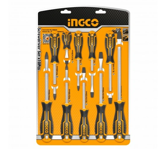 Набор отверток Ingco HKSD1028 10 шт 