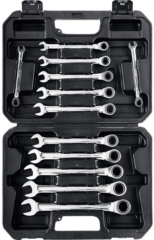 Набор трещоточных ключей Зубр 27073-H12 8-19мм  - фото 2