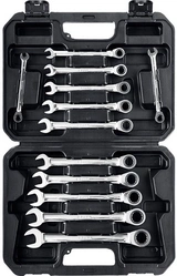 Набор трещоточных ключей Зубр 27073-H12 8-19мм  - фото 2