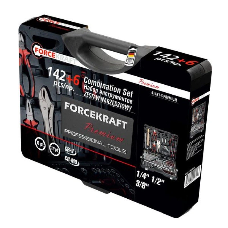 Набор инструментов Forcekraft FK-41421-5 Premium 142+6 предметов 