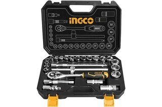 Набор головок 1/2" с трещоткой 25шт INGCO INDUSTRIAL HKTS12251 