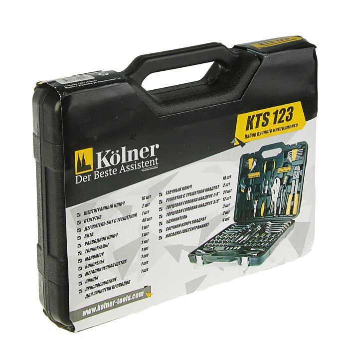 Набор ручного инструмента Kolner KTS 123 черный 
