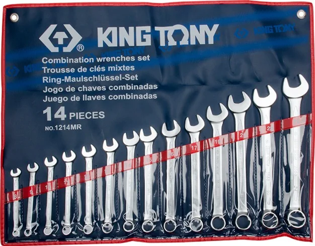 Набор комбинированных ключей King Tony 1214MR 