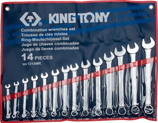Набор комбинированных ключей King Tony 1214MR 