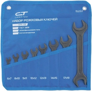 Набор гаечных ключей Сибртех 15222 6-24мм 
