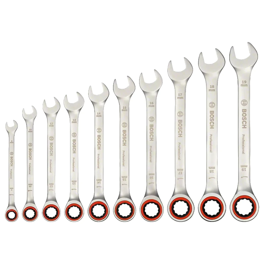 Набор гаечных ключей с трещоткой Bosch 10шт. 1600A02AU0 