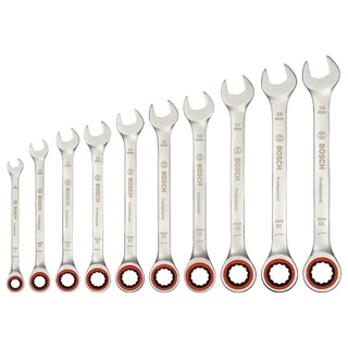 Набор гаечных ключей с трещоткой Bosch 10шт. 1600A02AU0 