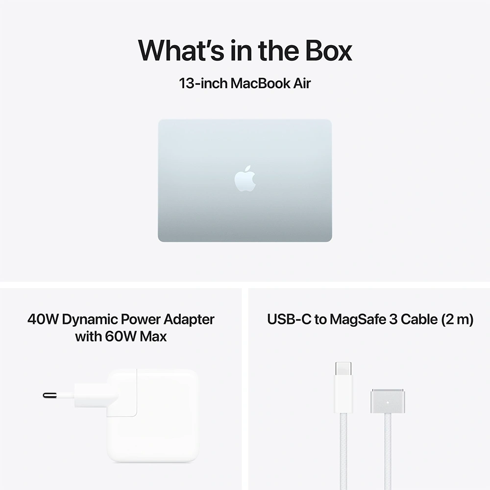 Ноутбук Apple MacBook Air 15 M5 / 15.3 / 16 GB / SSD 512GB / MacOS / Sky Blue / Z1LZ001L7 - фото 10