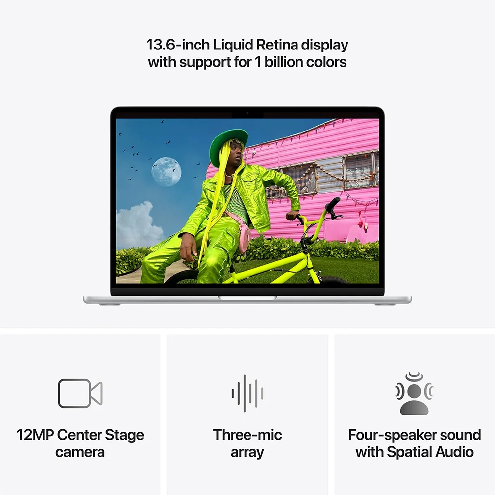 Apple ноутбук MacBook Air / 15.3" / 16GB / SSD 512GB / MacOS / Silver / Z1LQ001Q9 - фото 6