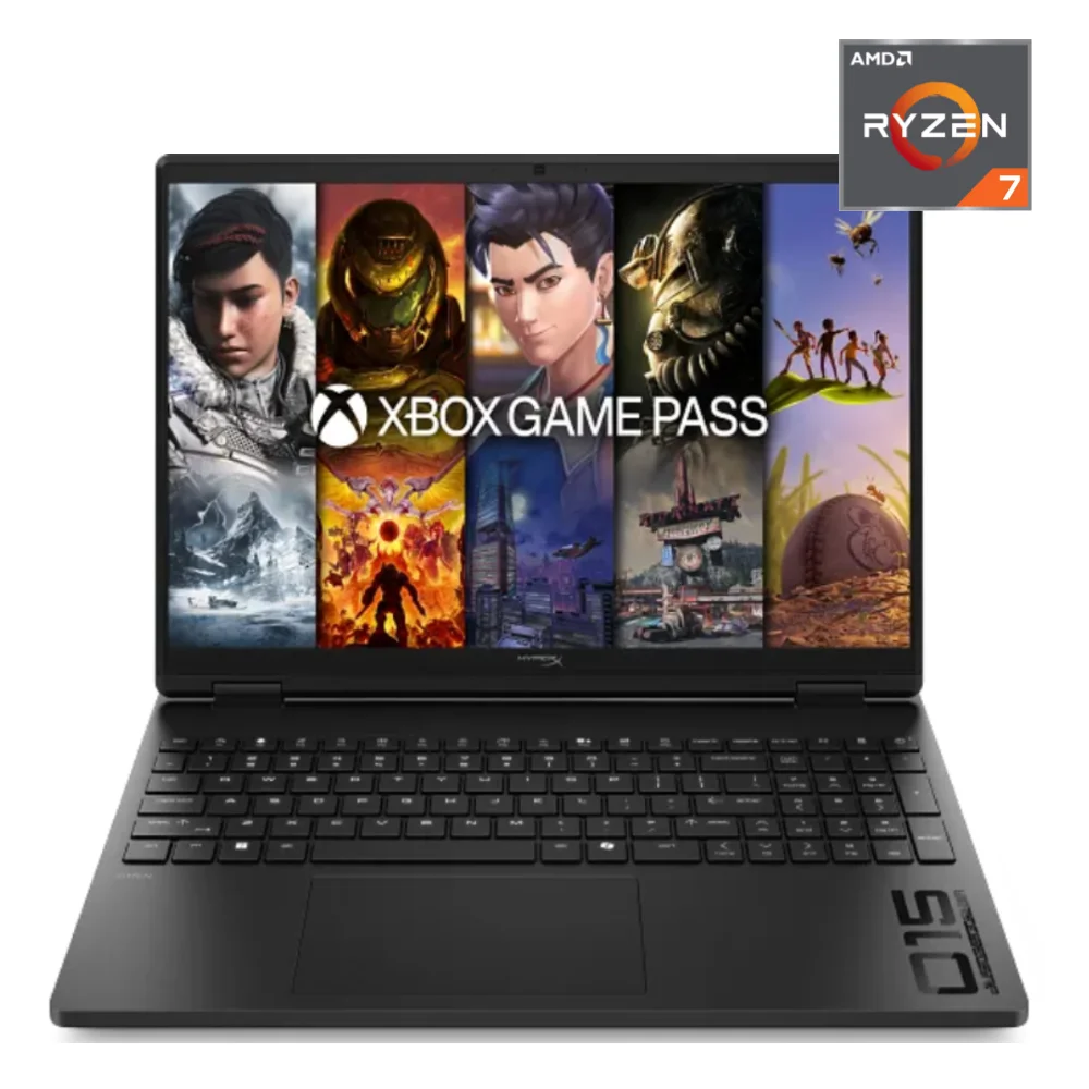 Ноутбук HP HyperX OMEN 15-gb0074ci AMD Ryzen 7 260 16GB / SSD 512Gb / RTX 5050 8GB / Win 11 / E1SJ3EA / R7165SG55W11H
